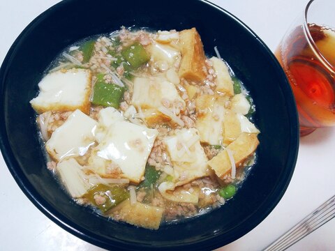 節約☆厚揚げと野菜の中華丼